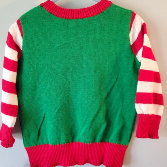 NWT-The Grinch-Dr. Seuss-Toddler Christmas Sweater-Size 18 M-Red, Green & White - Picture 3 of 3